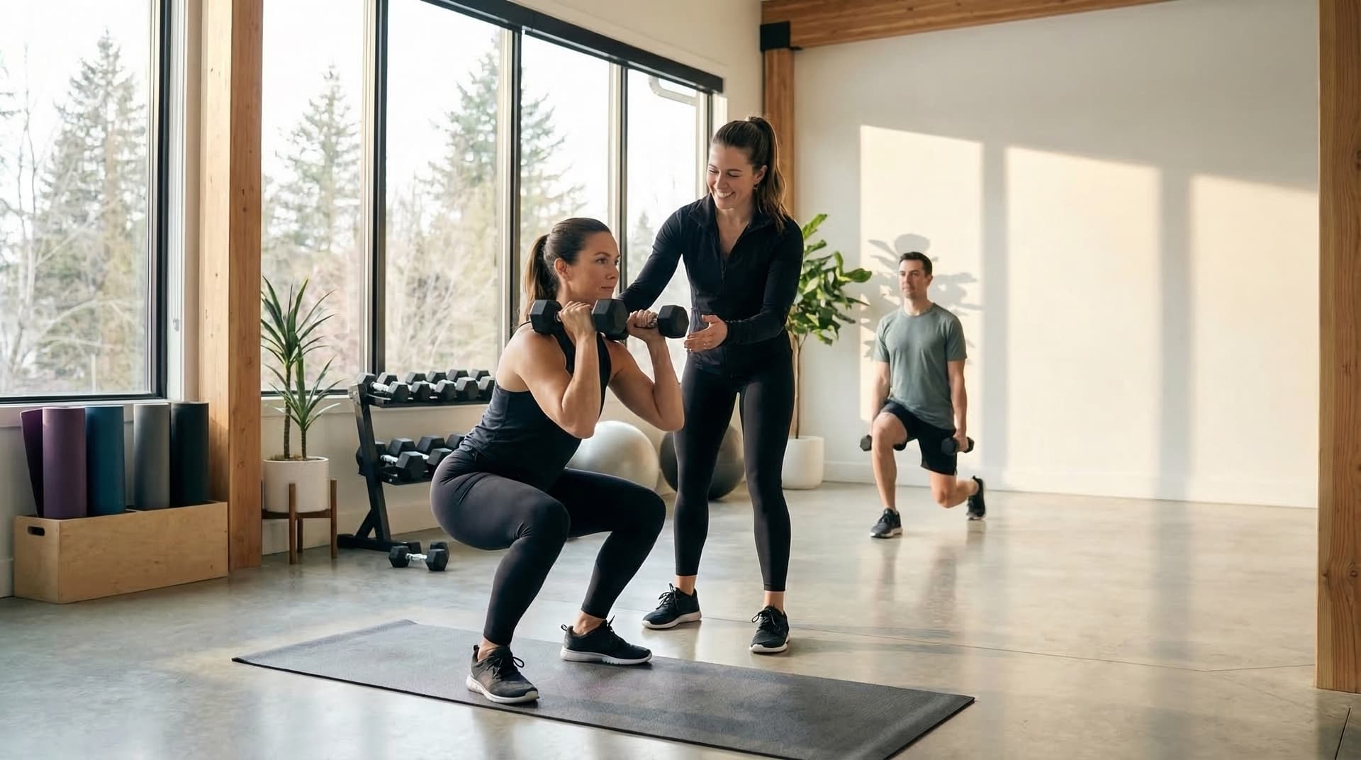 People training together